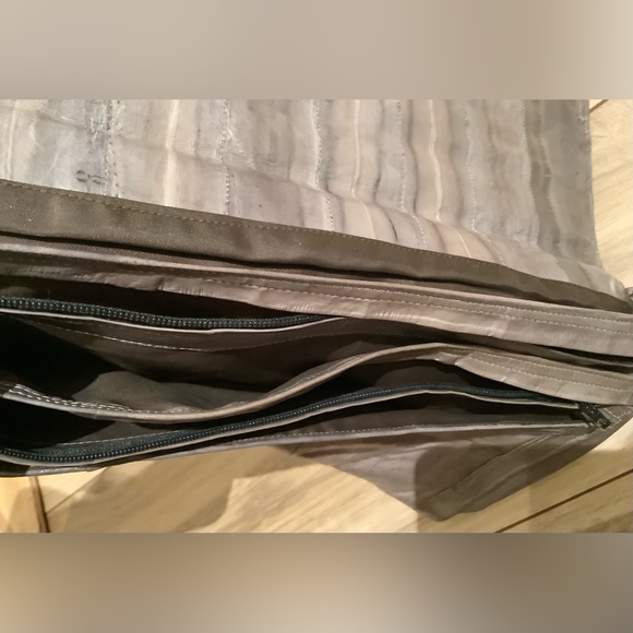 vintage FOUR XL POCKETS under flap 100% Eelskin Large Clutch EDC - Picture 8 of 9